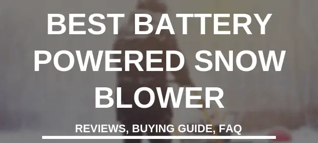 BEST BATTERY POWERED SNOW BLOWER
