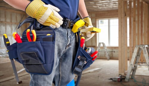 an electrician tool belt an electrician tool belt