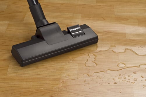 vacuuming water