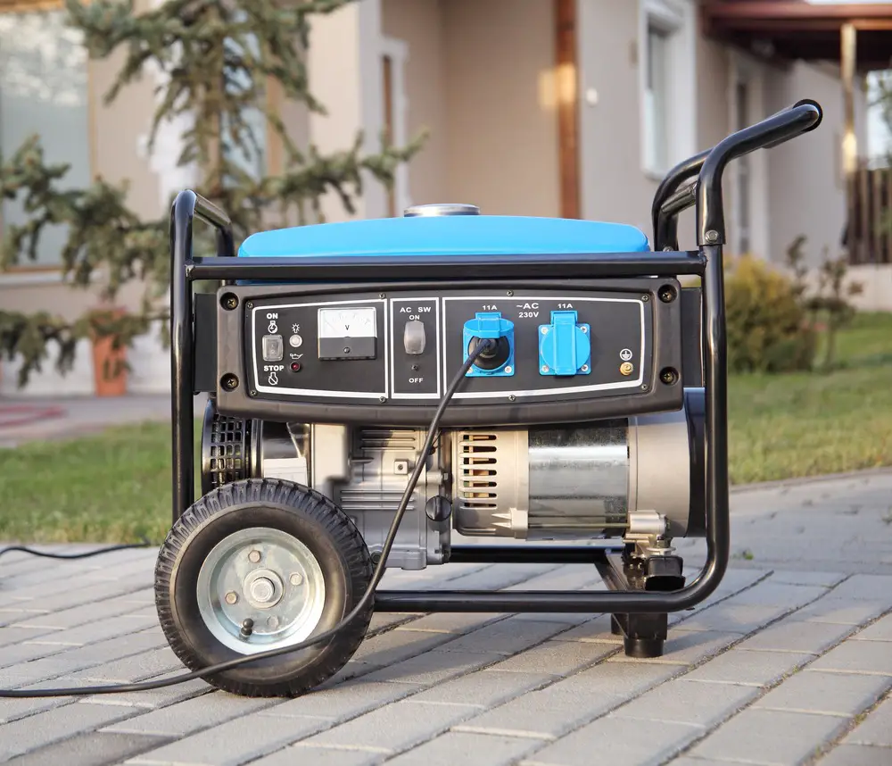Gasoline powered portable generator