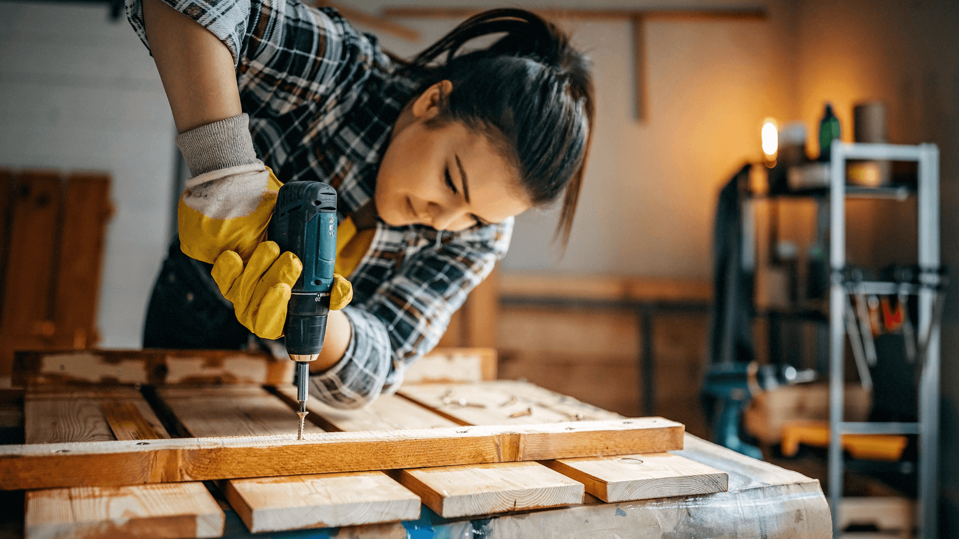 woman drilling woman drilling