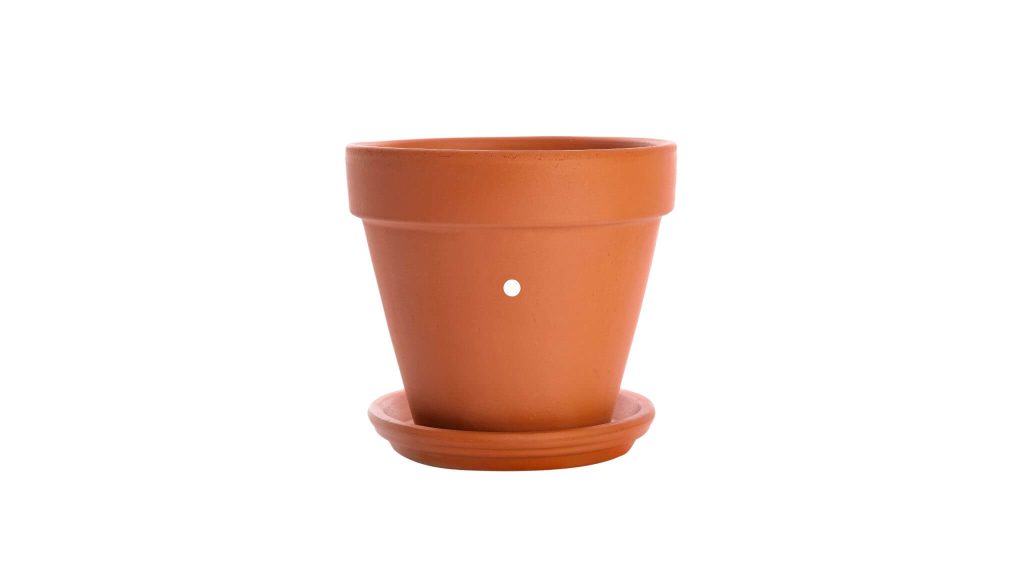 Hole in a Ceramic Pot